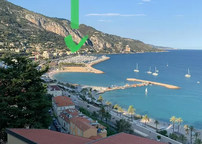 L'espadon - Vue Mer, Proche Et Gare 公寓 芒通