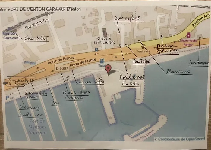 L'espadon - Vue Mer, Proche Et Gare Menton